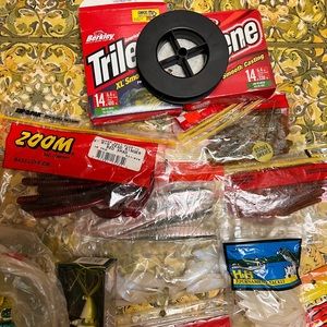 New and used fishing lures.
